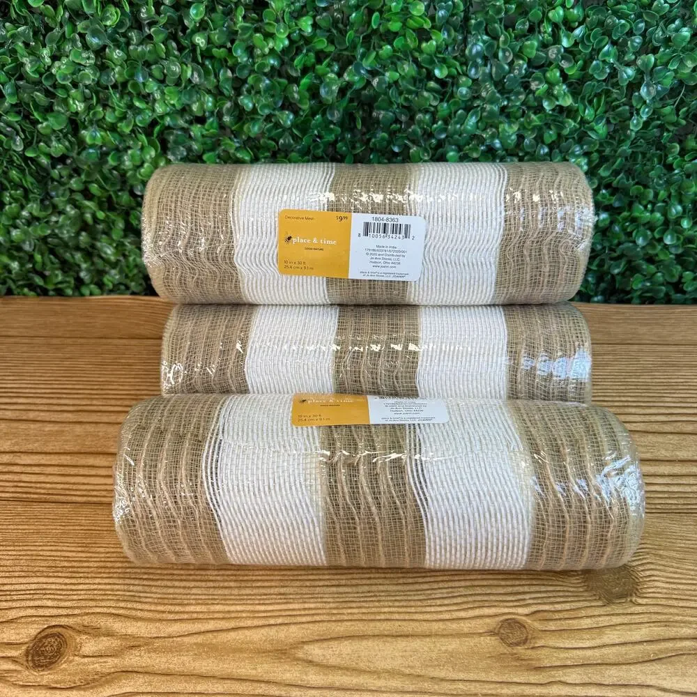 Lot of 4 NWT Decorative Mesh 10